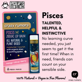 Pisces Zodiac Vegan Lip Balm Crazy Rumors (0.15oz tube with Gift Box)
