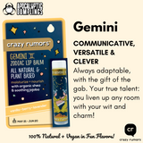 Gemini Zodiac Vegan Lip Balm Crazy Rumors (0.15oz tube with Gift Box)