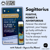 Sagittarius Zodiac Vegan Lip Balm Crazy Rumors (0.15oz tube with Gift Box)