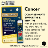 Cancer Zodiac Vegan Lip Balm Crazy Rumors (0.15oz tube with Gift Box)